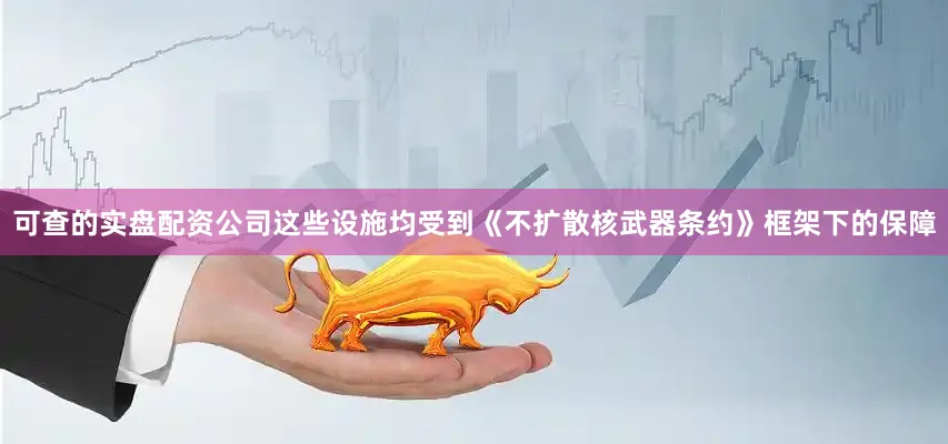 可查的实盘配资公司这些设施均受到《不扩散核武器条约》框架下的保障